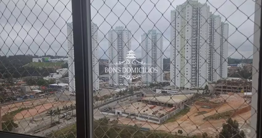 Apartamento para locação em embu das artes-sp, bairro esplanada: 02 quartos, 1 suíte, 3 salas, 02 banheiros, 1 vaga, 81m². venha conferir!