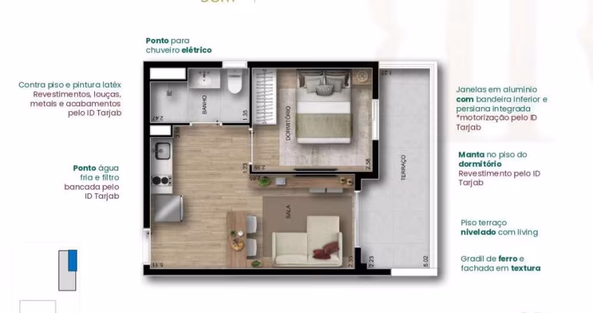 Apartamento com 1 quarto à venda na Avenida Doutor Altino Arantes, 222, Vila Clementino, São Paulo