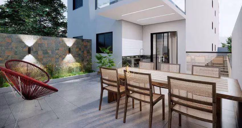 Apartamento garden com 2 dormitórios à venda, 66 m² por r$ 600.000 - campestre - santo andré/sp