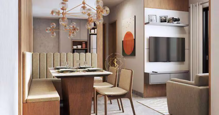 Apartamento com 2 dormitórios à venda, 56 m² por r$ 550.000 - campestre - santo andré/sp
