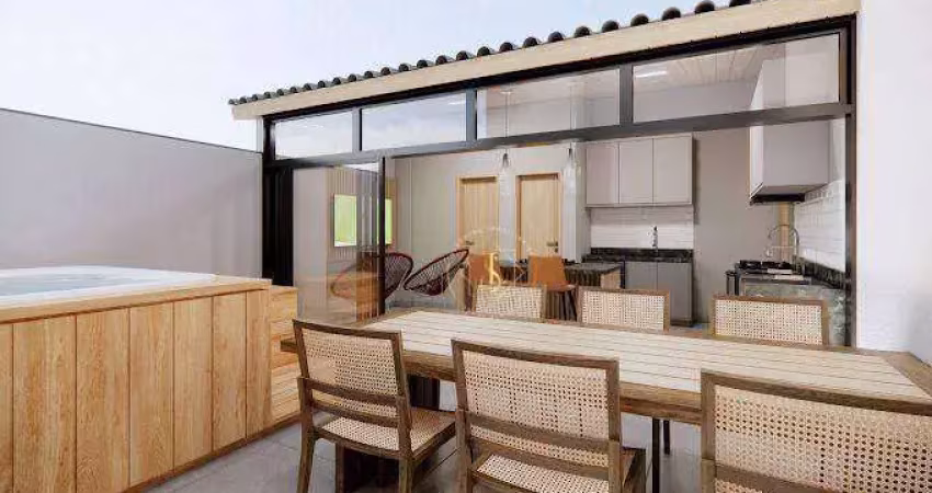 Cobertura com 2 dormitórios à venda, 96 m² por r$ 900.000,00 - campestre - santo andré/sp