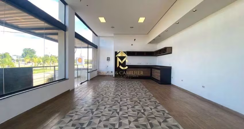 Sala comercial com estacionamento próprio para locação em taubaté.