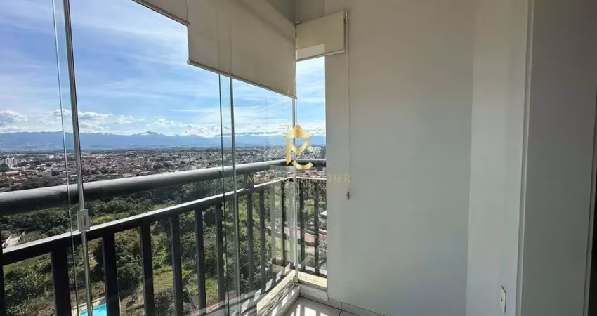 Apartamento com sacada e móveis planejados para locação em taubaté.