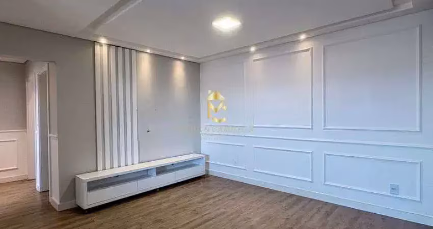 Apartamento semi mobiliado com varanda gourmet para locação, ótima localização.