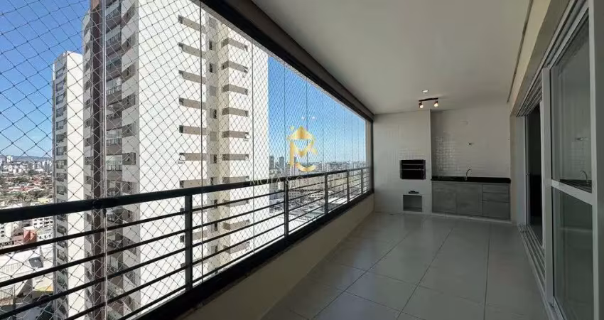 Apartamento com varanda gourmet com ótima localização para locação em taubaté.