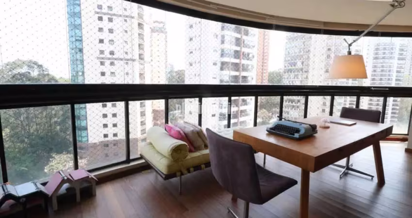 Panamby - apartamento com 163m²au 3 suítes 4 gar + depósito - terraço - lazer com quadra de tênis.