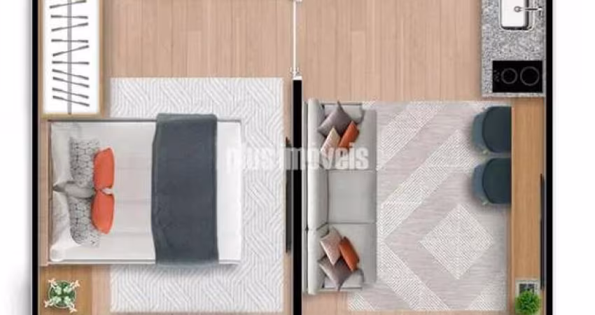 Apartamento novo de 28m²