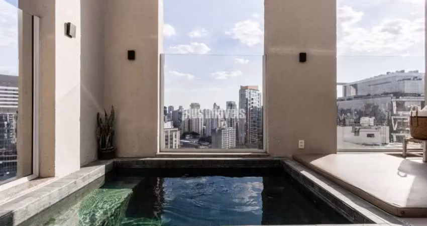 Região vila olimpia, cobertura vista livre deslumbrante