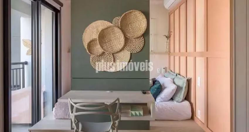 Porteira fechada, studio mobiliado e decorado de 32m no butantã