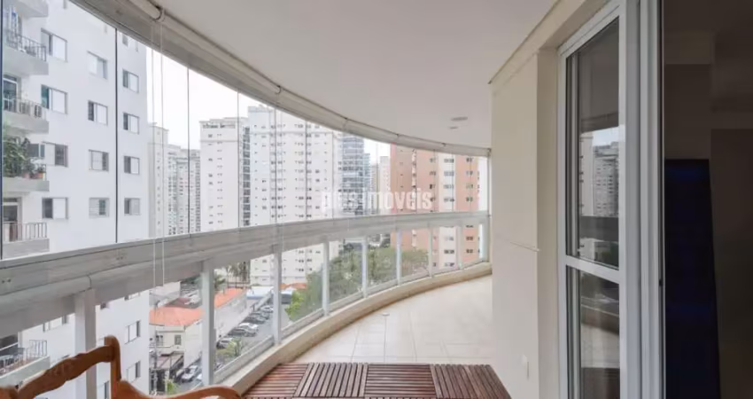 Excelente apartamento  para venda em moema - com 3 quartos, sendo 3 suítes, 124m²