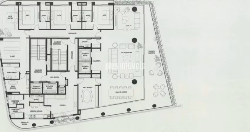 Apartamento a Venda no Itaim Bibi Com Conceito de Mansão Suspensa