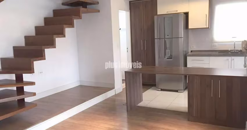 Apartamento duplex 79 m2,  paraíso, 2 dormitórios com armários , 2 vagas de garagem