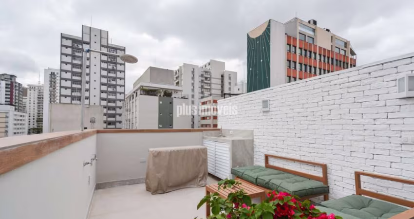 JARDIM PAULISTA! LINDÍSSIMA COBERTURA COM VISTA PANORÂMICA!