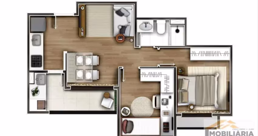 Apartamento com 2 quartos à venda no Residencial Ana Célia, São José do Rio Preto 