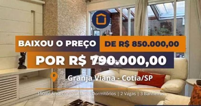 Casa à venda, 150 m² por R$ 790.000,00 - Granja Viana - Cotia/SP