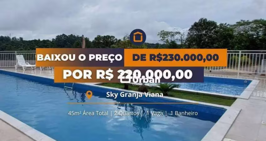 Apartamento com 2 dormitórios à venda, 45 m² por R$ 220.000,00 - Parque Rincão - Cotia/SP