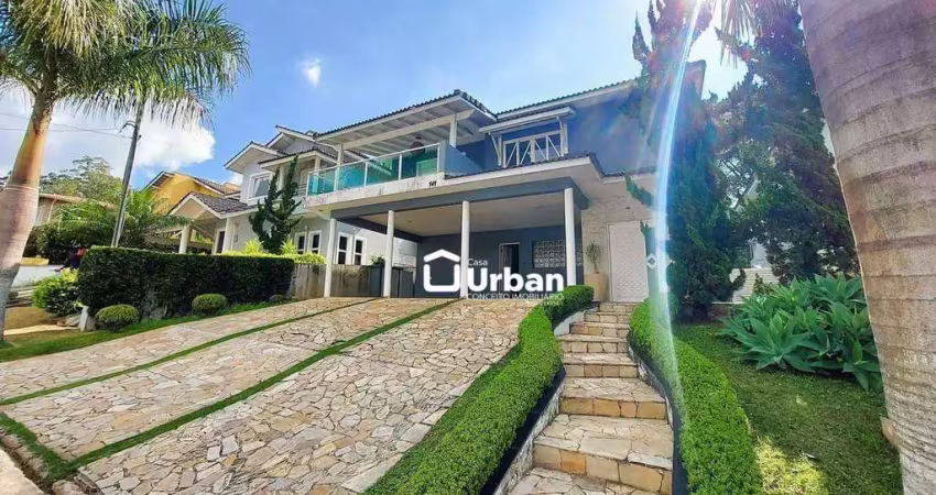 Casa com 5 dormitórios para alugar, 373 m² por r$ 9.800,00/mês - condomínio quintas de são fernando - cotia/sp