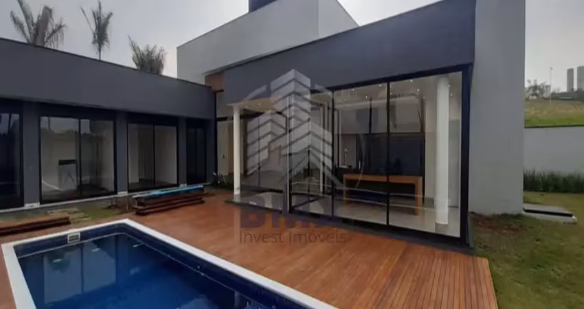 Linda casa, 486 m², no cond. saint patrick, 4 suítes (1 máster c/ closet), pé direito duplo, home office, área gourmet, piscina c/ prainha, 5 vagas,