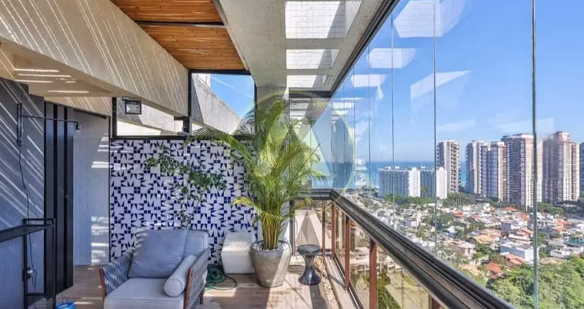 Cobertura duplex à venda, condomínio abm, barra da tijuca, rio de janeiro, rj