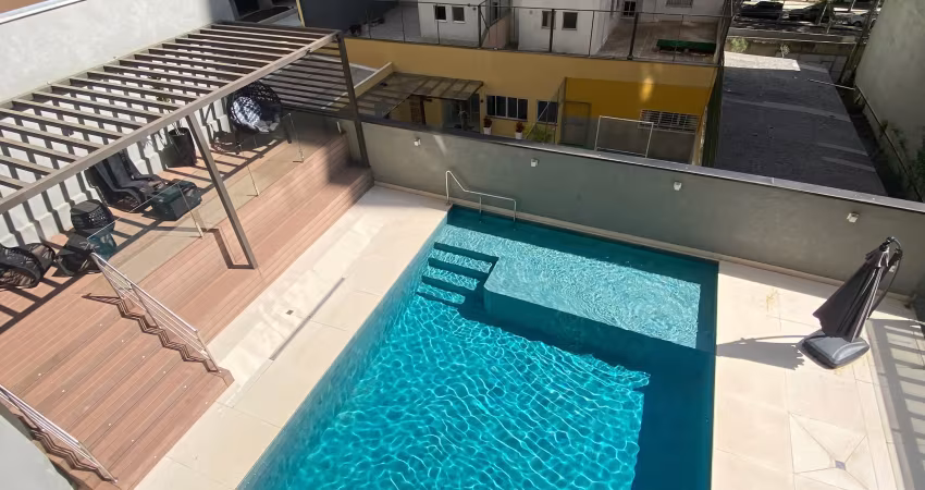 Apartamento semi mobiliado no bigorrilho em condominio clube