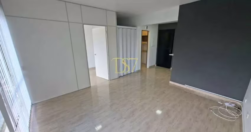 Sala comercial para alugar - jardim do mar, com divisória e banheiro privativo.