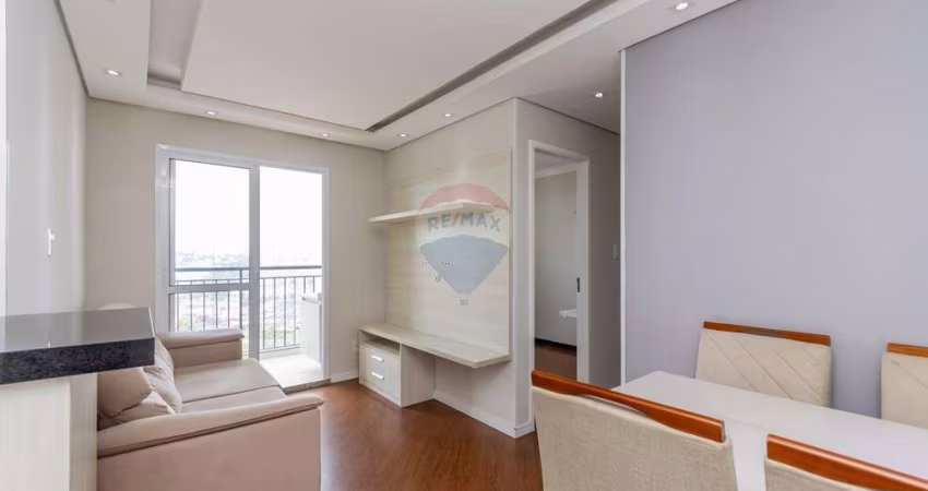 APARTAMENTO MOBILIADO com 2 dormitórios e sacada em Condomínio Com Lazer Completo  - Vila Valparaíso
