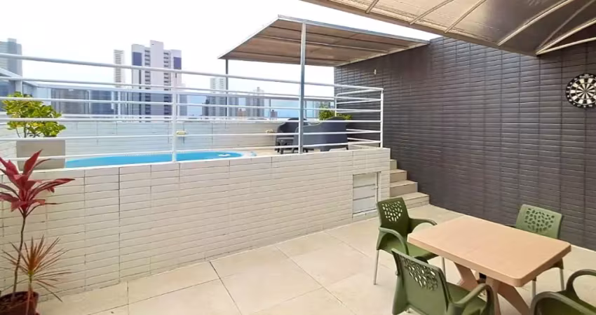 Oportunidade cobertura duplex mobiliada com piscina privativa miramar. próx espaço cultural