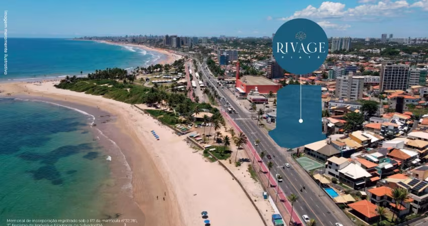 Lançamento Rivage Piatã, Studios, 1/4 e 2/4 com vista mar. Simplesmente lindo!!!
