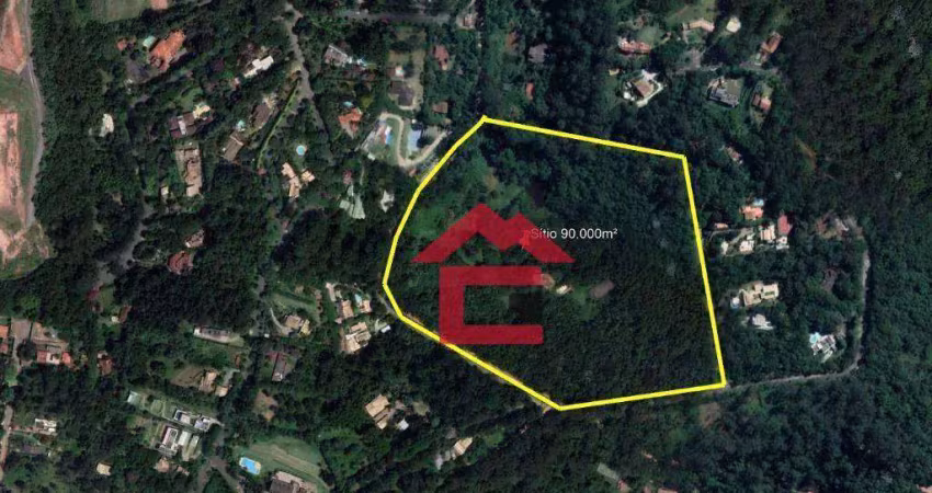 Área à venda, 90000 m² por r$ 9.000.000,00 - vila real moinho velho - embu das artes/sp