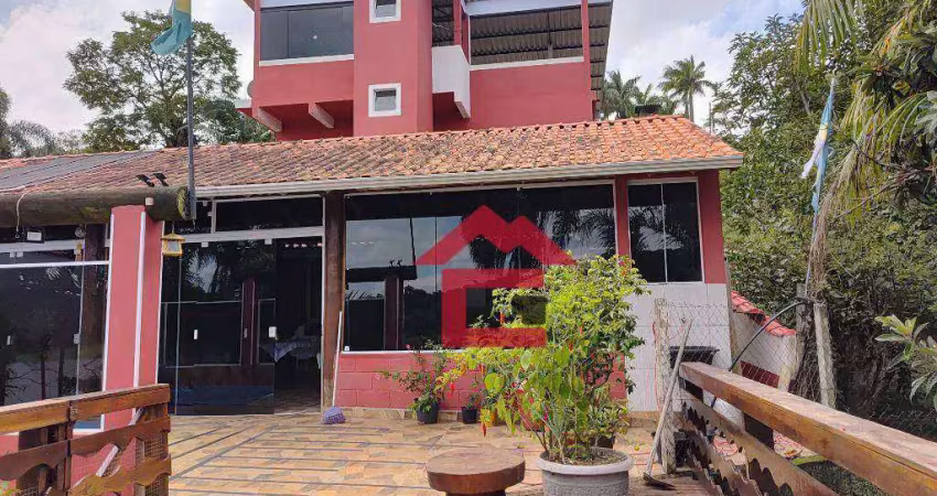 Mairinque- chácara - chácara pé n'água, com 3 dormitórios, garagem náuticas e linda vista , apenas 80 km de sp.