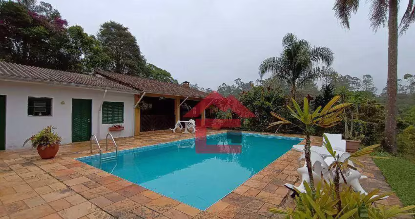 Chácara com 3 dormitórios à venda, 5013 m² por r$ 2.400.000,00 - potuverá - itapecerica da serra/sp