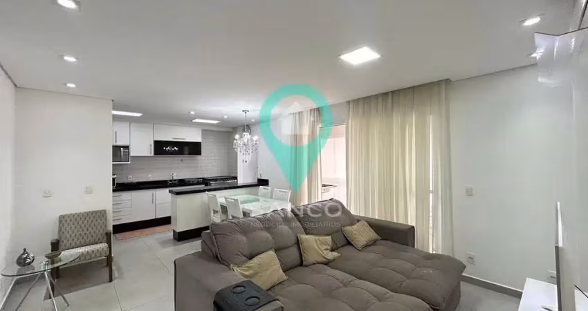 Apartamento mobiliado com varanda gourmet, no resort santa angela, disponível para locação