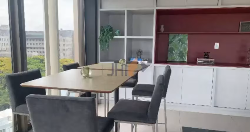 Excelente studio mobiliado para locação ? varanda com vista privilegiada para oscar freire