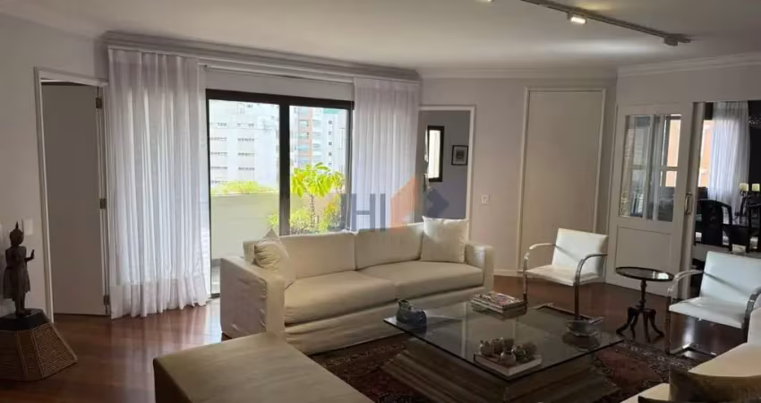 Apartamento mobiliado, com 224 m² no jardim paulista, para locação