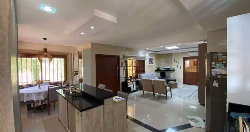 Casa semi mobiliada com churrasqueira, piscina e placas solar em são leopoldo - cristo rei