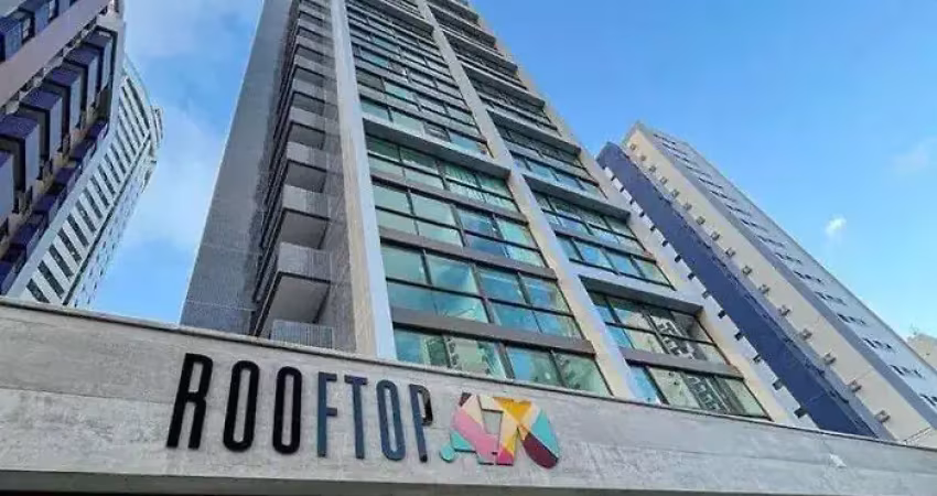 Flat à venda em boa viagem mobiliado (rooftop), 25m².
