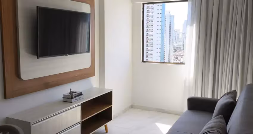 Apartamento 1 quarto em boa viagem mobiliado próximo ao shopping recife