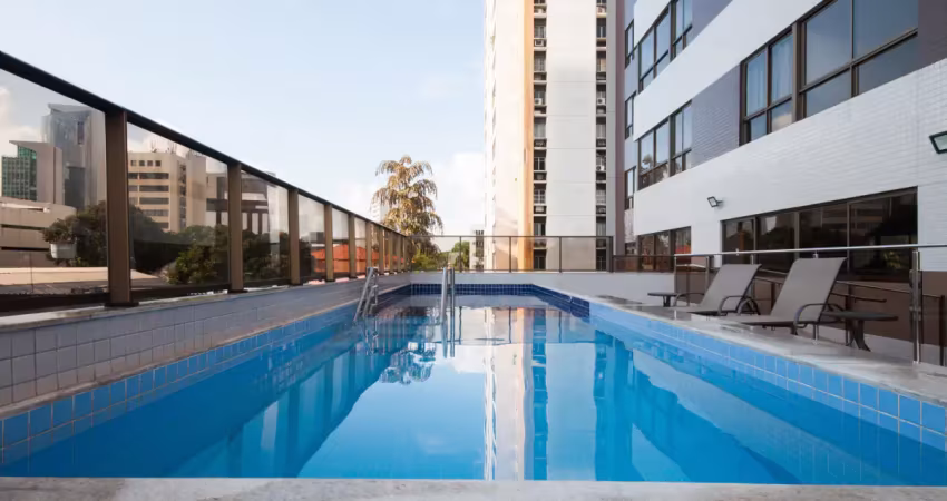 Apartamento para alugar em paissandu recife de 1 quarto mobiliado