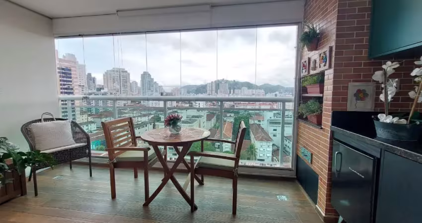 Apartamento a venda no gonzaga - 3 dormitórios (1 suíte) - lazer completo - 2 vagas