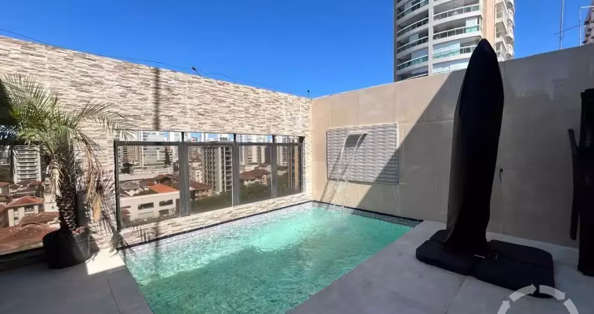 Cobertura em boqueirão, santos – 336 m², 3 dormitórios, 1 suíte