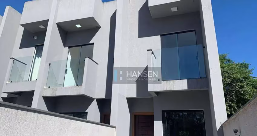 Sobrado com 2 suítes para alugar, 92 m² por r$ 2.553/mês - bom retiro - joinville/sc