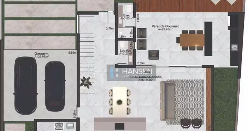 Sobrado com 3 dormitórios à venda, 290 m² por r$ 2.845.724,00 - américa - joinville/sc