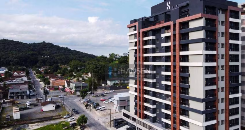 Apartamento com 1 suíte + 1 dormitório  à venda, 63 m² por R$ 533.908 - Anita Garibaldi - Joinville/SC
