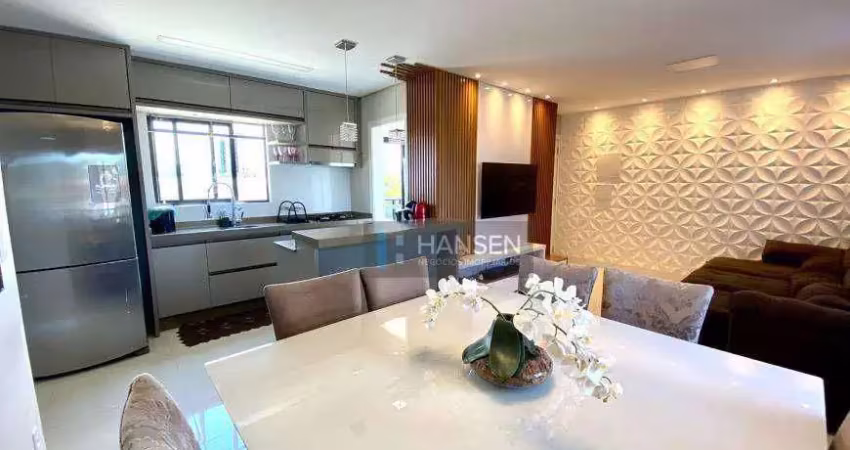 Apartamento com 1 suíte + 2  dormitórios à venda, 92 m² por r$ 850.000 - saguaçu - joinville/sc