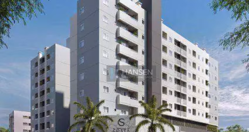 Apartamento com 2 dormitórios à venda, 53 m² por R$ 380.000,00 - Costa e Silva - Joinville/SC