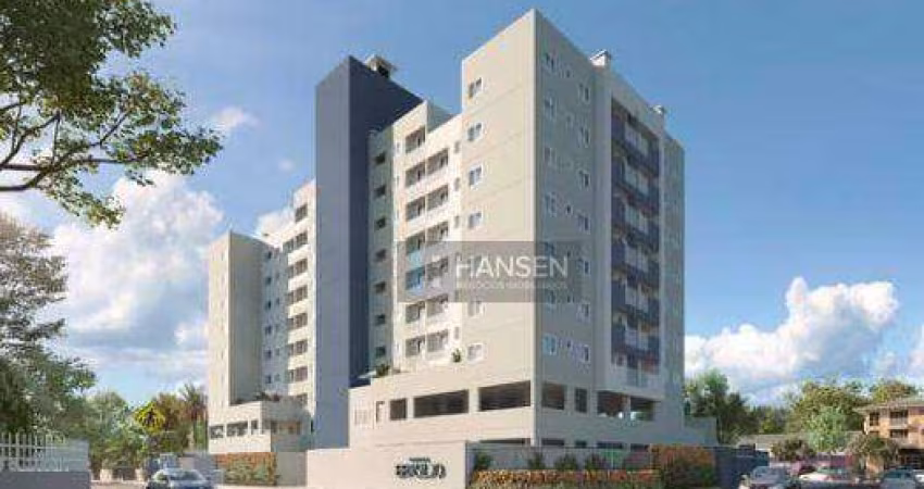 Apartamento com 1 suíte + 2  dormitórios à venda, 62 m² por R$ 453.900 - Saguaçu - Joinville/SC