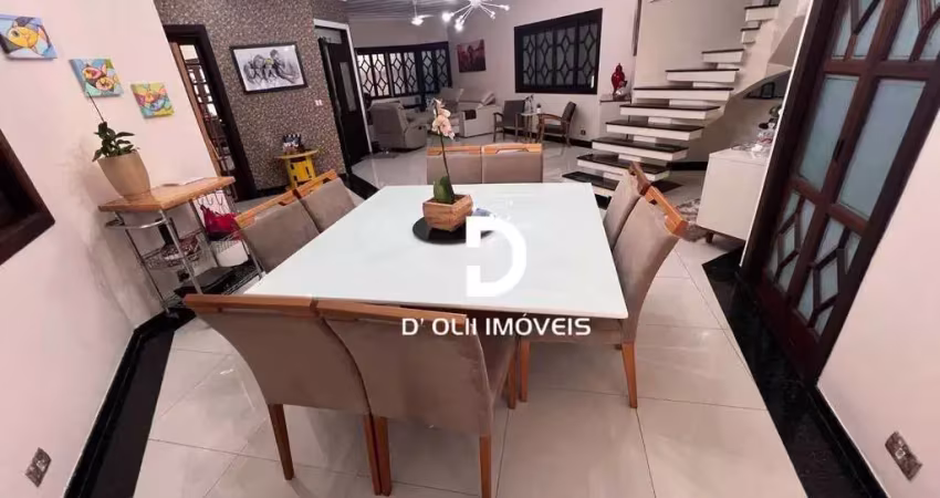 Sobrado com 4 dormitórios à venda, 219 m² por r$ 1.400.000,00 - vila santa rosa - guarujá/sp