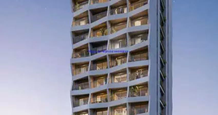 Apartamento studio 27m², 01 dormitório e 01 banheiro; (fotos ilustrativas, entrega prevista para abril/2024).  condomínio com segurança, portaria