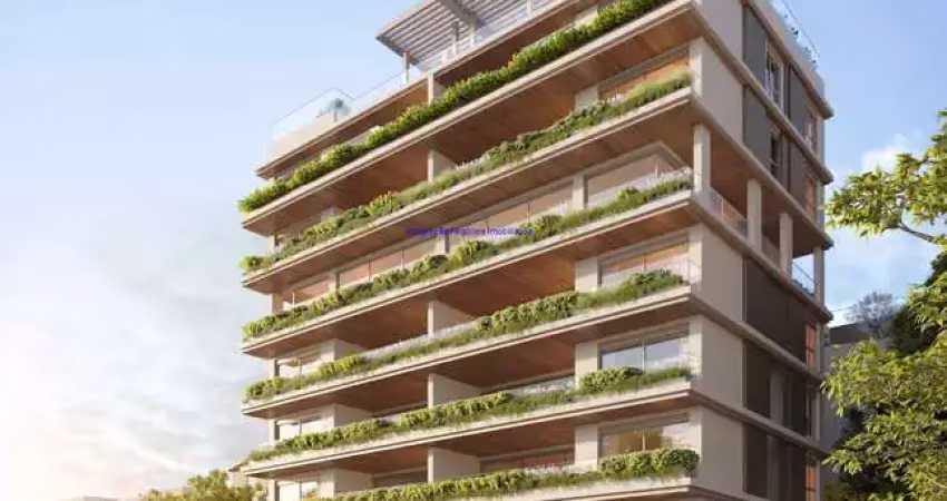 Apartamento cobertura 264m², 02 dormitórios (sendo suítes), 04 banheiros e 02 vagas de garagem; (fotos ilustrativas, entrega prevista para março/2025)