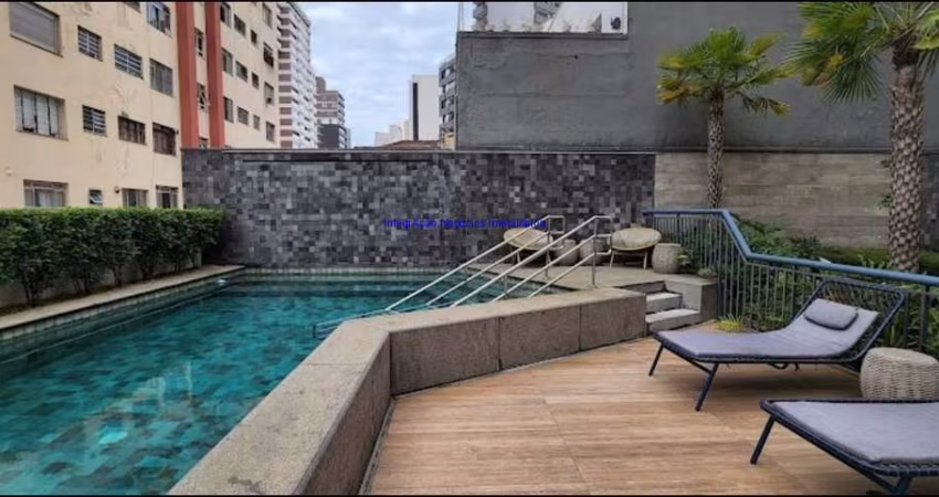 Apartamento Studio 30m², 01 dormitório e 01 banheiro.  Condomínio com segurança, portaria, piscina, academia, salão de festas e playground.  Excelente